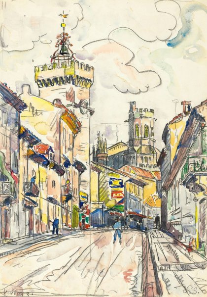 Viviers  by Paul Signac - Hand-Painted Oil Painting Reproduction