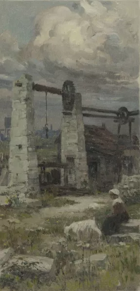 Les anciennes carrieres de Bagneux Oil painting by Paul Steck