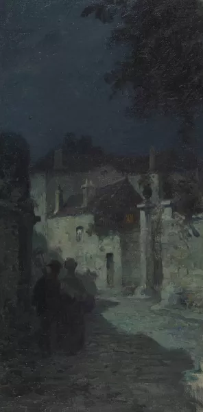 Rue Etienne Dolet, paysage Oil painting by Paul Steck