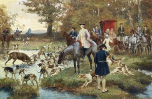 Bat L'eau by Paul Tavernier Oil Painting