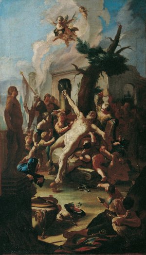 Die Marter des heiligen Cassian by Paul Troger Oil Painting