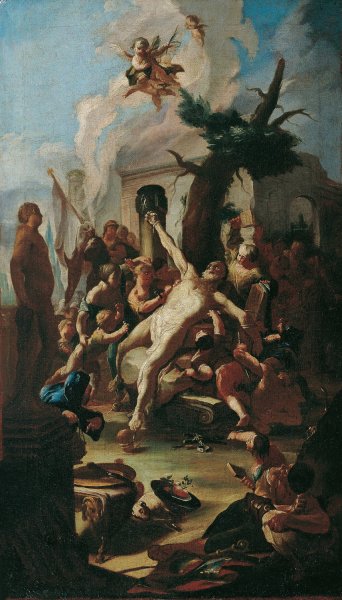 Main Product Photo of Die Marter des heiligen Cassian  Painting by Paul Troger