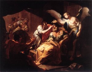Healing of Old Tobit by Paul Troger Oil Painting