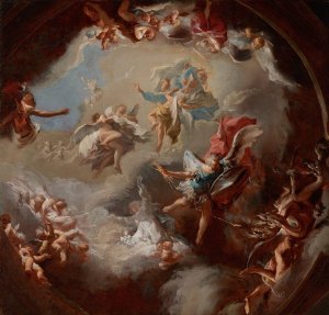 Offenbarung des Messias aus der Jungfrau by Paul Troger Oil Painting