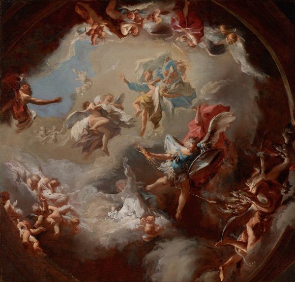 Main Product Photo of Offenbarung des Messias aus der Jungfrau  Painting by Paul Troger