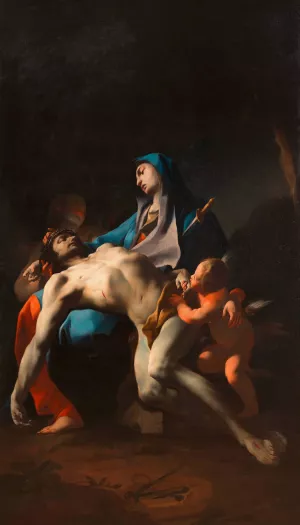 Pieta by Paul Troger Oil Painting