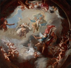 Revelation of the Messiah from the Virgin by Paul Troger Oil Painting