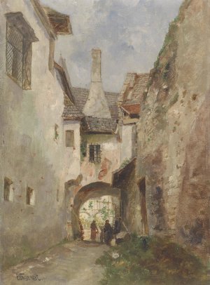 Gasse in der Wachau by Paul Unbereit Oil Painting