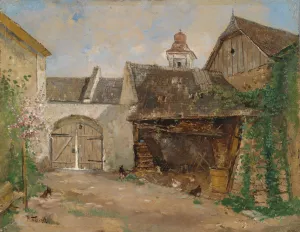 Innenhof in der Wachau Oil painting by Paul Unbereit
