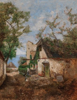 Motiv aus Durnstein, Wachau by Paul Unbereit Oil Painting