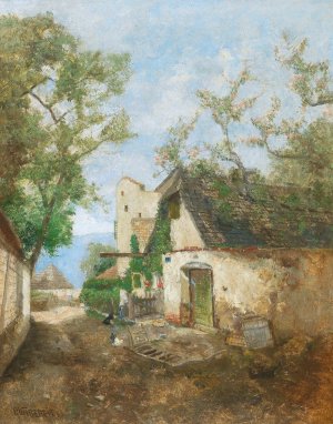 Motiv aus Durnstein, Wachau by Paul Unbereit Oil Painting
