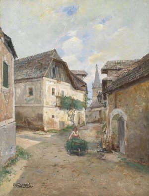 Motiv aus Weissenkirchen by Paul Unbereit Oil Painting