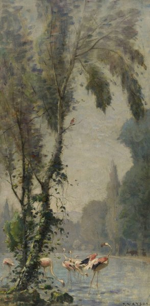 Le jardin d'acclimatation by Paul Vayson Oil Painting