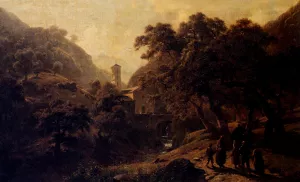A Procession Oil painting by Paul Weber