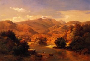 Mount Washington from the Saco by Paul Weber Oil Painting