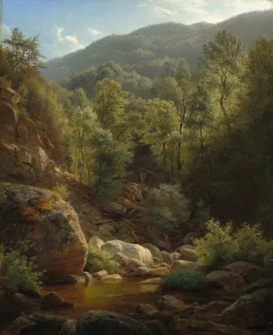 Scene in the Catskills Oil painting by Paul Weber