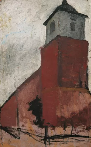Church in Worpswede by Paula Modersohn-Becker Oil Painting