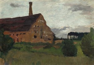 Old Factory by Paula Modersohn-Becker Oil Painting