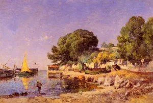 Les Sablets A Cercerane by Paulin Andre Bertrand Oil Painting
