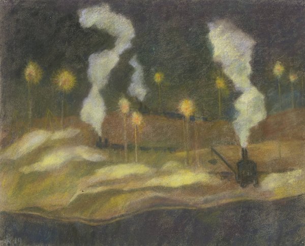 Main Product Photo of Bauplatz der I. G. Farben  Painting by Pauline Kowarzik