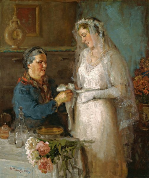 Main Product Photo of Before the Wedding  Painting by Paulo Troubetskoy