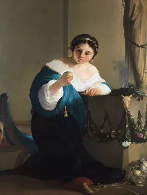 Cydippe With The Apple of Acontius by Paulus Bor Oil Painting