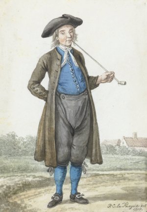 Molkwerumse man by Paulus Constantijn La Fargue Oil Painting
