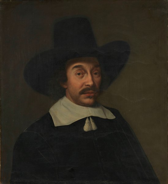 Main Product Photo of Portrait of a Man, possibly Jan de Hooghe  Painting by Paulus Hennekyn