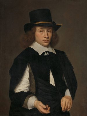 Portrait of Dirck Hendrick Meulenaer by Paulus Hennekyn Oil Painting
