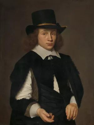 Portrait of Dirck Hendrick Meulenaer by Paulus Hennekyn Oil Painting