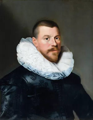 Portrait of a Middle-Aged Man by Paulus Moreelse Oil Painting