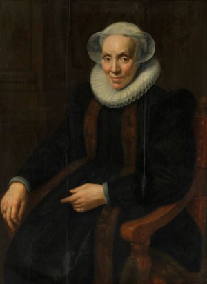 Portrait of Maria van Utrecht by Paulus Moreelse Oil Painting