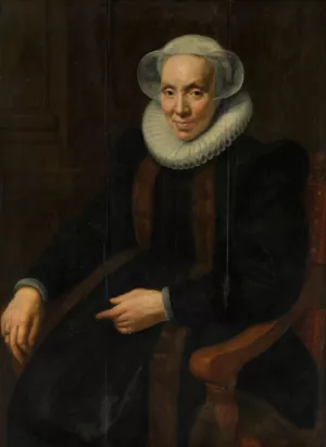 Portrait of Maria van Utrecht by Paulus Moreelse Oil Painting