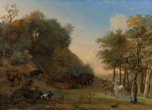 Orpheus and the Animals by Paulus Potter Oil Painting