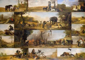 Punishment of a Hunter painting by Paulus Potter