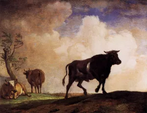 The Bull painting by Paulus Potter