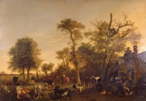 The Farm by Paulus Potter - Oil Painting Reproduction