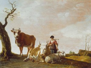 The Milkmaid by Paulus Potter Oil Painting