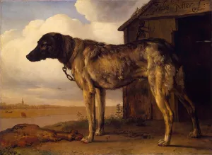 Wolf-Hound painting by Paulus Potter