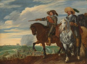 Frederick Henry and Ernst Casimir of Nassau-Dietz at the Siege of 's Hertogenbosch by Pauwels Van Hillegaert Oil Painting