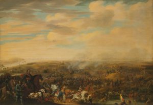 Prince Maurice at the Battle of Nieuwpoort, 2 July 1600 by Pauwels Van Hillegaert Oil Painting
