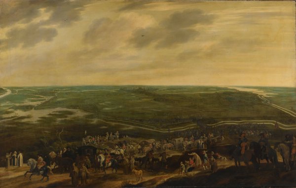 The defeated Spanish Garrison leaving 's-Hertogenbosch, 17 September 1629  by Pauwels Van Hillegaert - Hand-Painted Oil Painting Reproduction