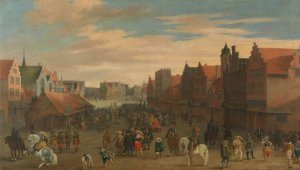 The Disbanding of the 'Waardgelders' by Pauwels Van Hillegaert Oil Painting