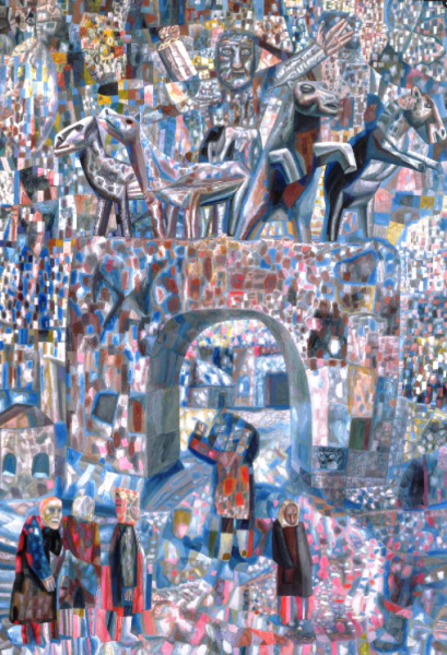 Main Product Photo of The Narva Gates Painting by Pavel Filonov