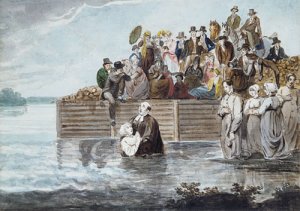 A Philadelphia Anabaptist Immersion during a Storm