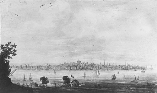 Main Product Photo of Albany, New York Painting by Pavel Petrovich Svinin