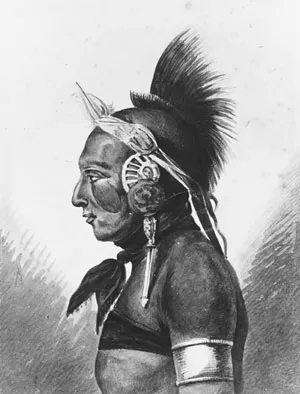 An Osage Warrior painting by Pavel Petrovich Svinin