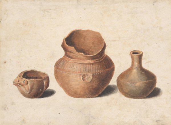 Indian Antiquities  by Pavel Petrovich Svinin - Hand-Painted Oil Painting Reproduction