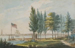 Philadelphia from across the Delaware River by Pavel Petrovich Svinin Oil Painting
