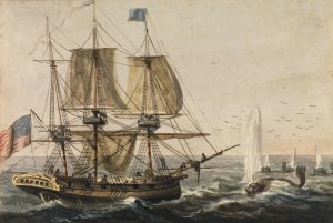 Replenishing the Ship's Larder with Codfish off the Newfoundland Coast by Pavel Petrovich Svinin Oil Painting